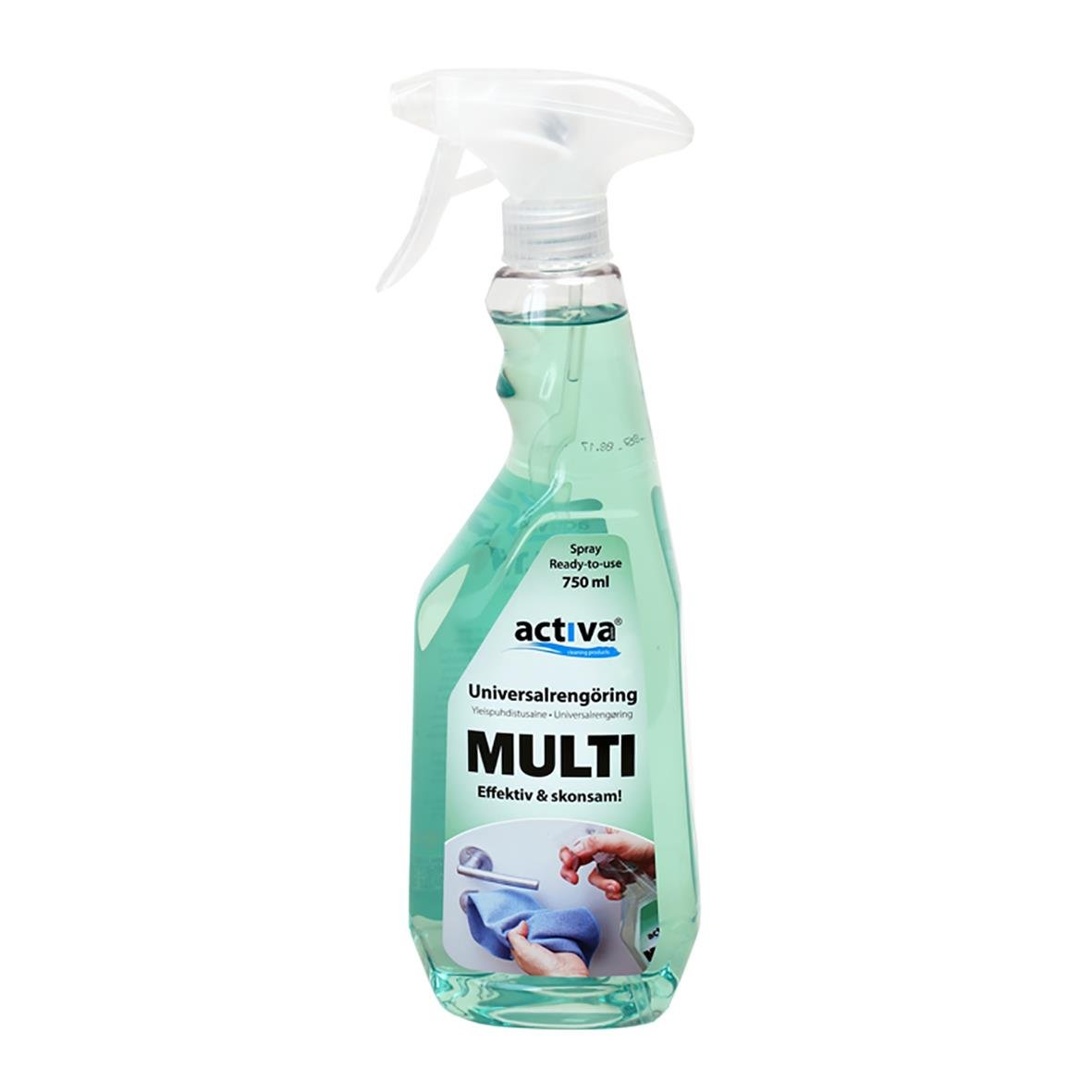 Allrent Activa Multi Spray 750ml sprayflaska för allmän rengöring