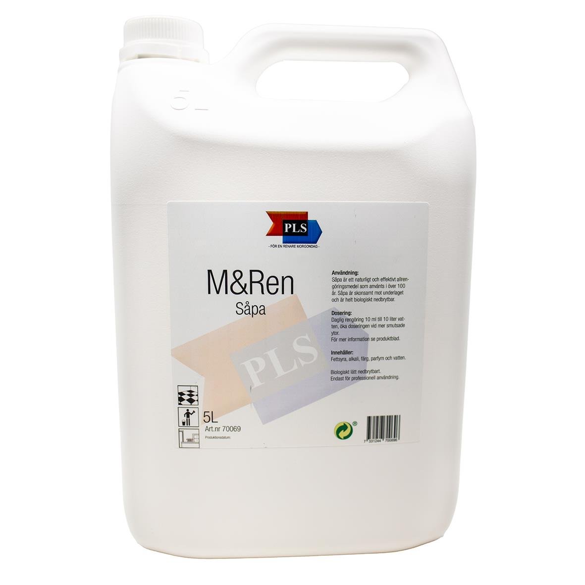 Stor grön såpa från M&Ren i 5-liters dunk