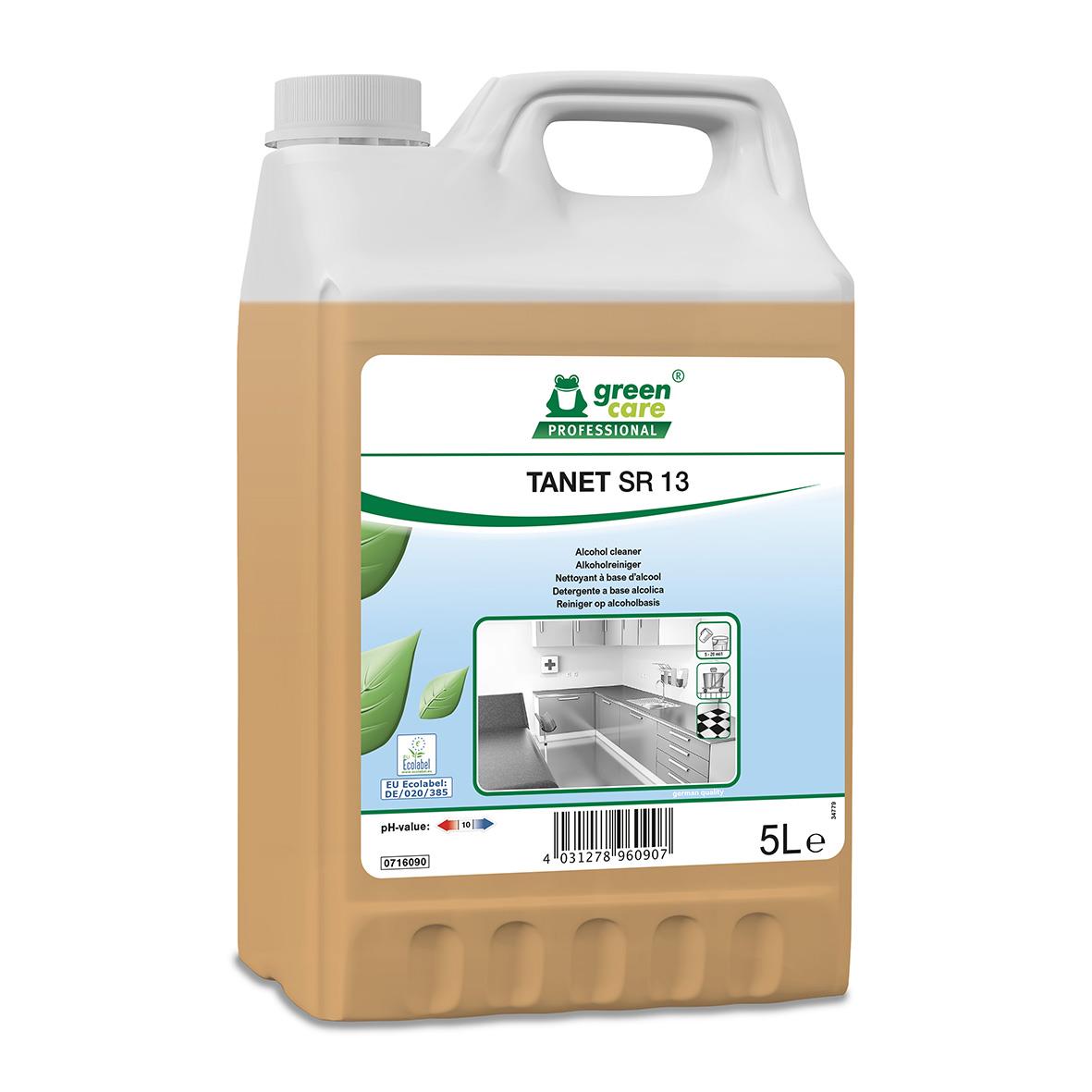 Allrent Tana Tanet SR13 5L rengöringsmedel i beige och vit flaska med handtag