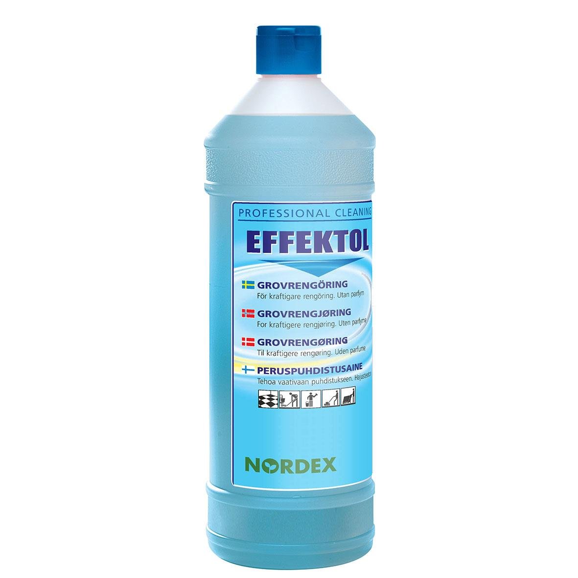 Grovrent Nordex Effektol oparfymerad 1L, rengöringsmedel för kraftig rengöring