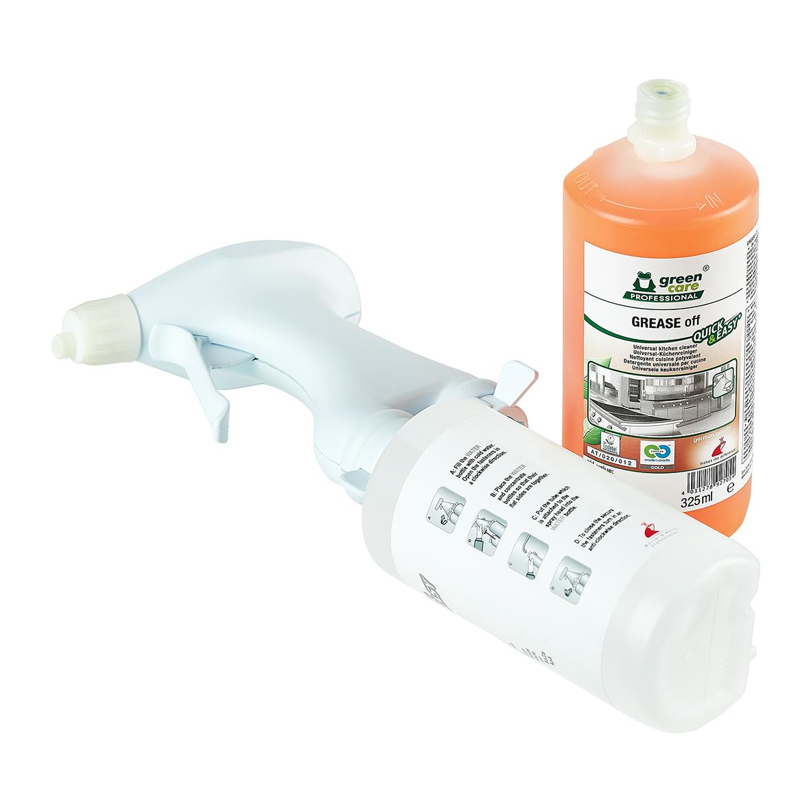 Avfettning Tana Grease Off Quick & Easy sprayflaska och flaska