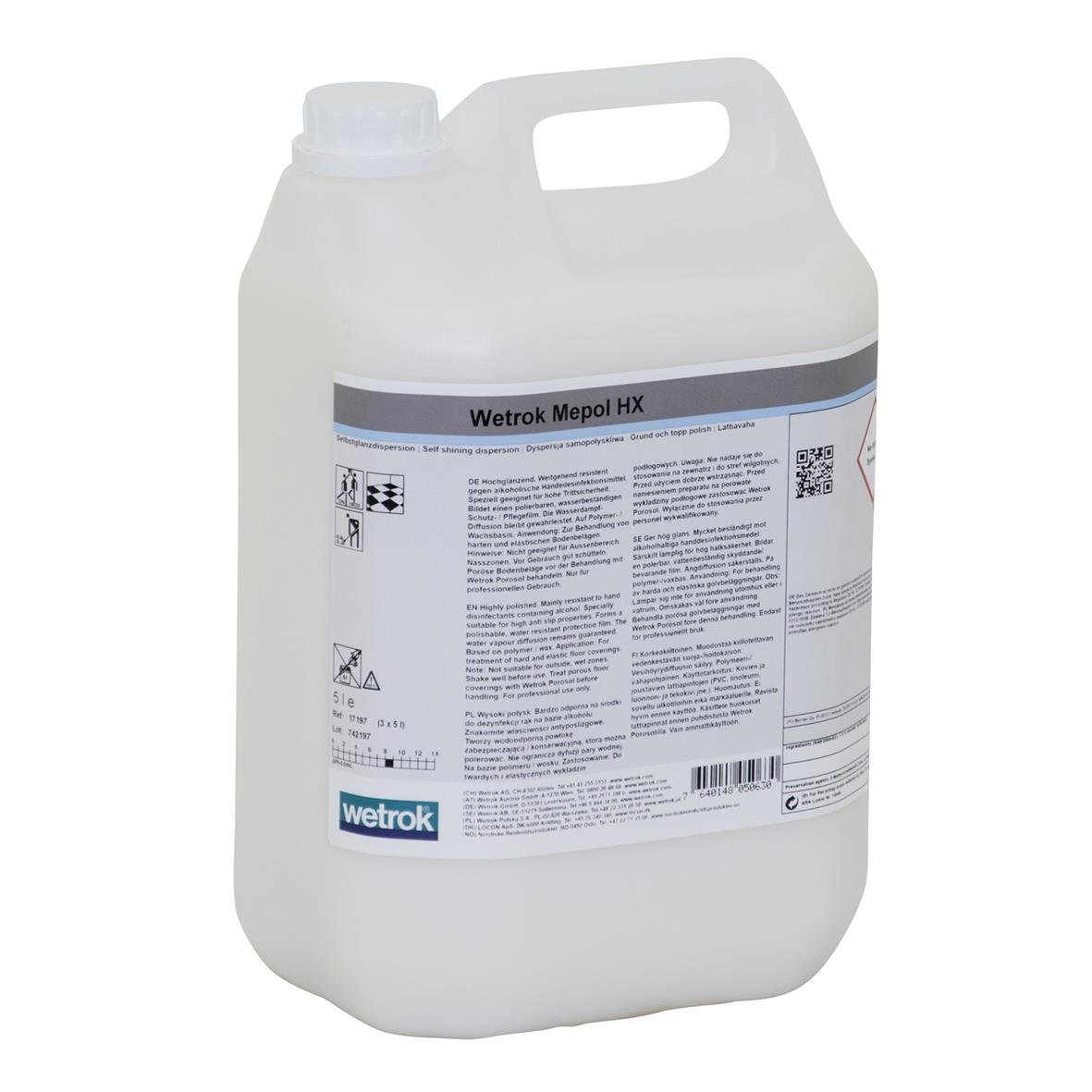 Golvpolish Wetrok Mepol HX 5L i stor dunk