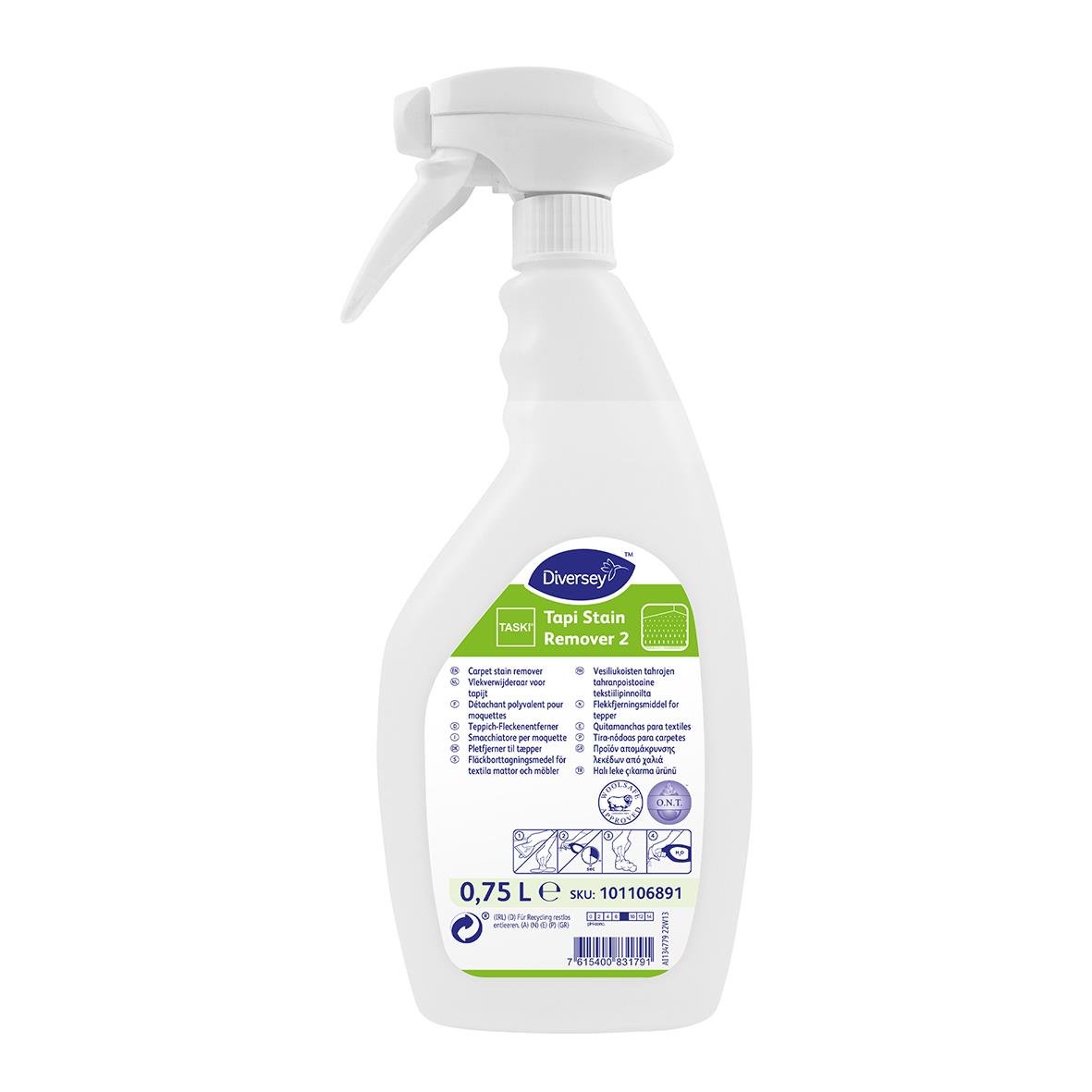 Diversey Tapi Tapi fläckborttagare i sprayflaska, 750 ml