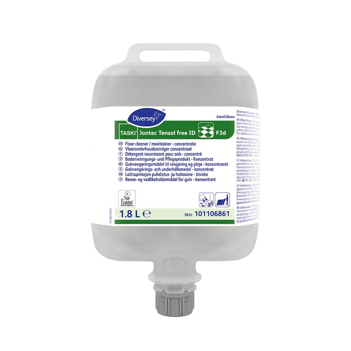 Golvrengöring Diversey Taski Jontec Tensol Free ID 1,8L i stor behållare