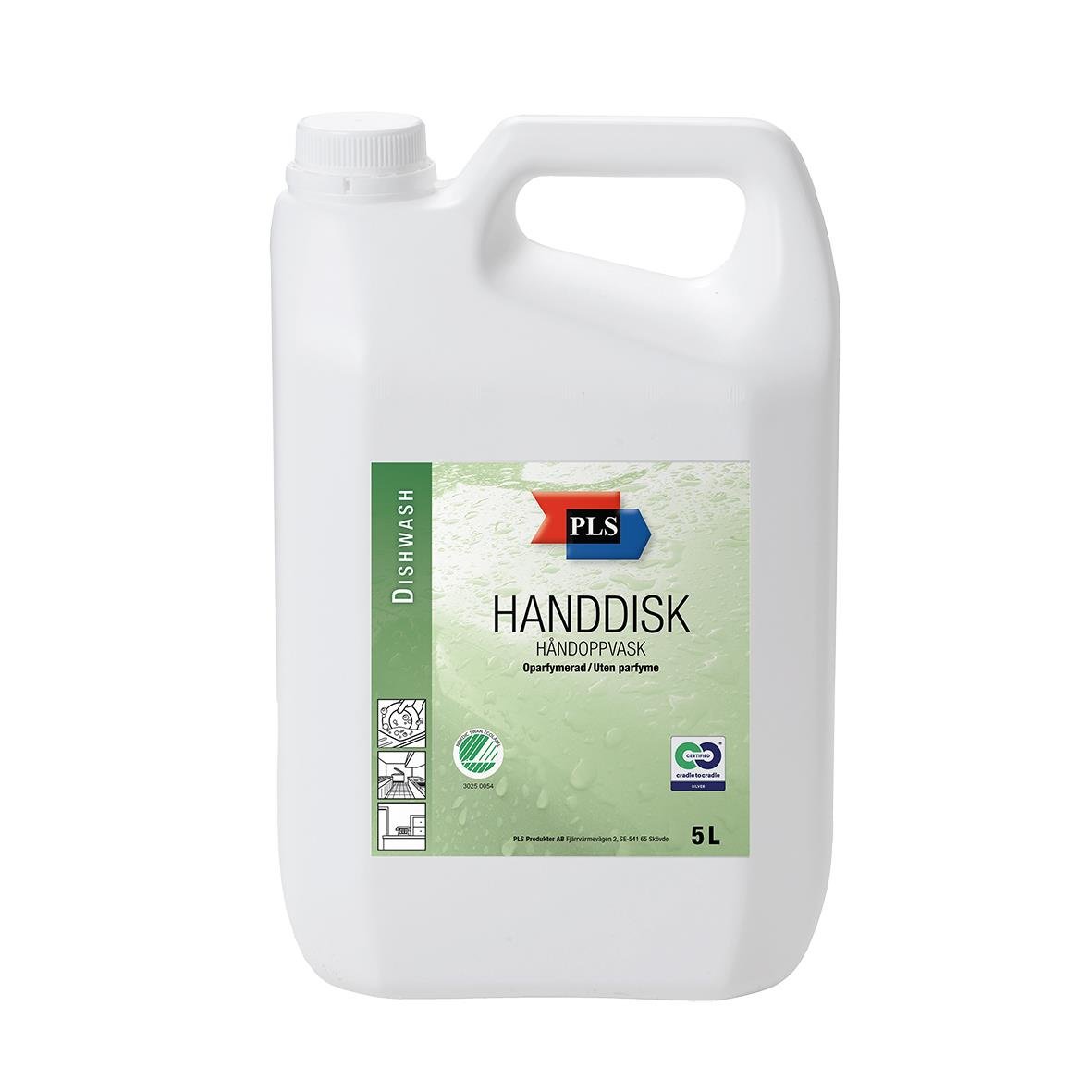 Stor 5L flaska handdiskmedel PLS Oparfymerad utan parfym
