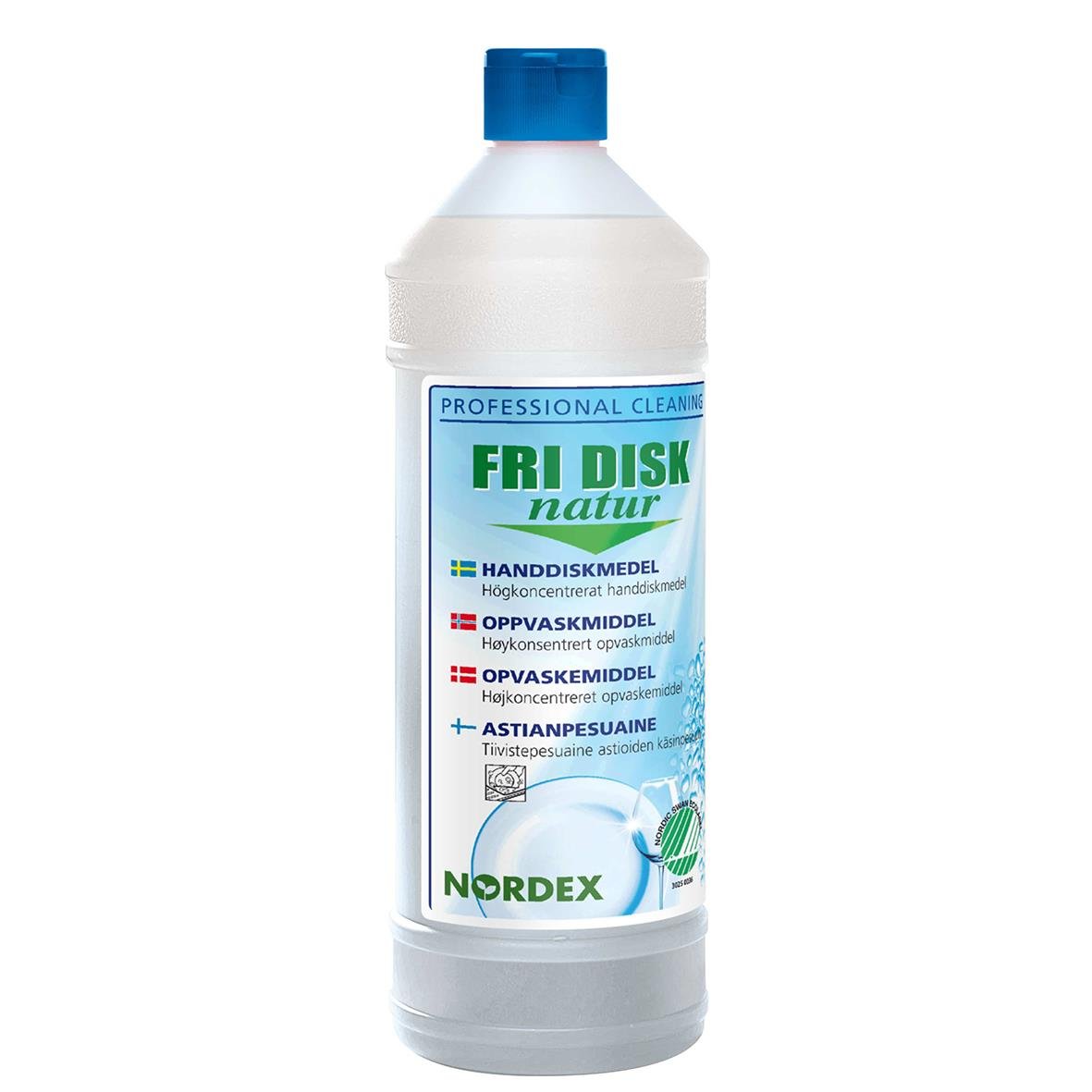 Handdiskmedel Nordex Fri Disk Natur oparfymerad 1L 52040009