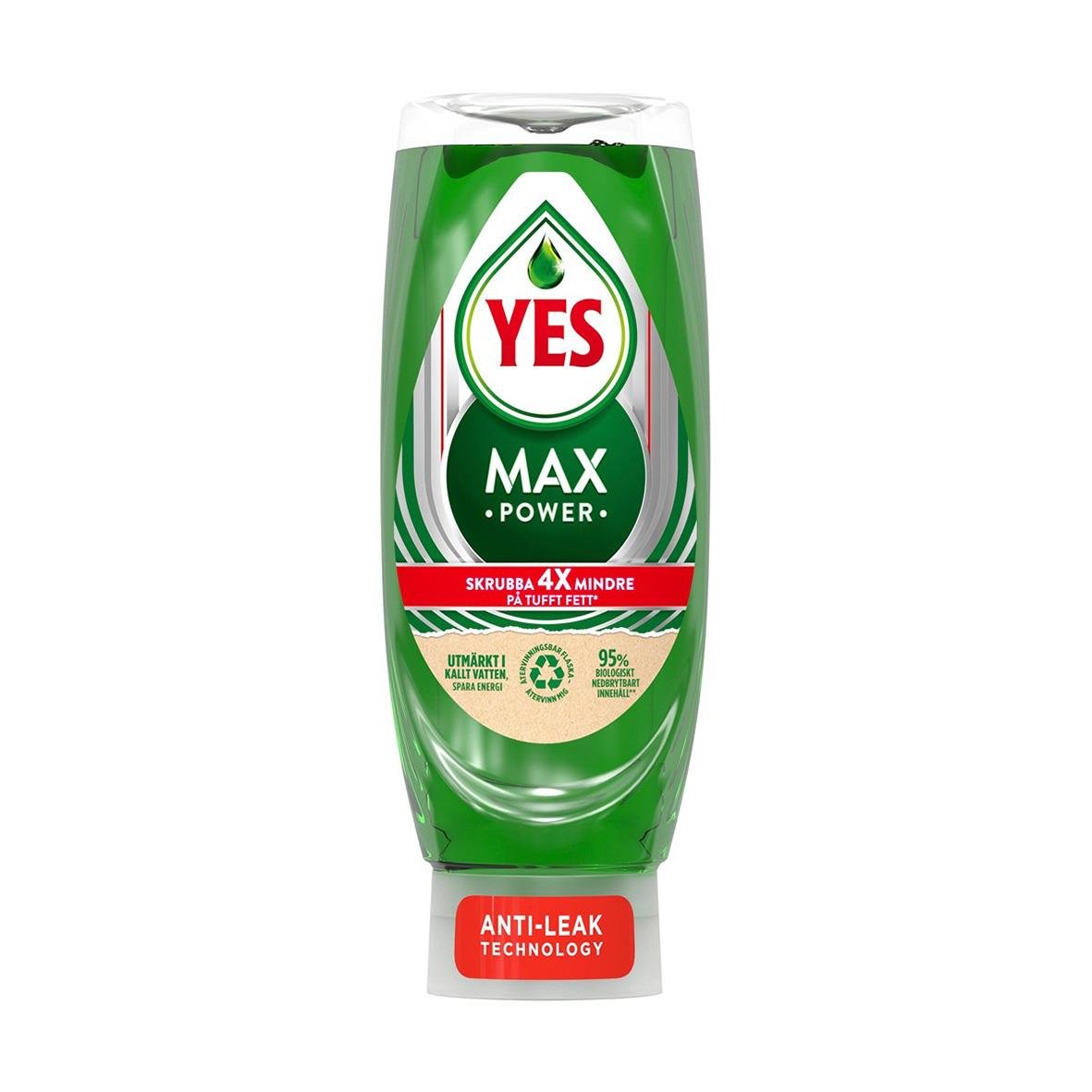 Yes Max Power Original handdiskmedel 450ml med anti- läckage teknologi