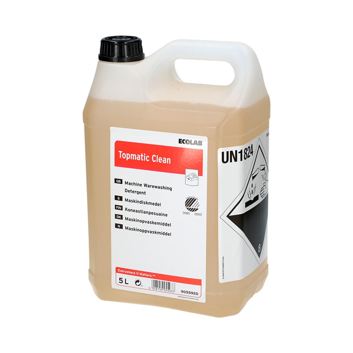 Ecolab Topmatic Clean 5L maskindiskmedel i stor behållare