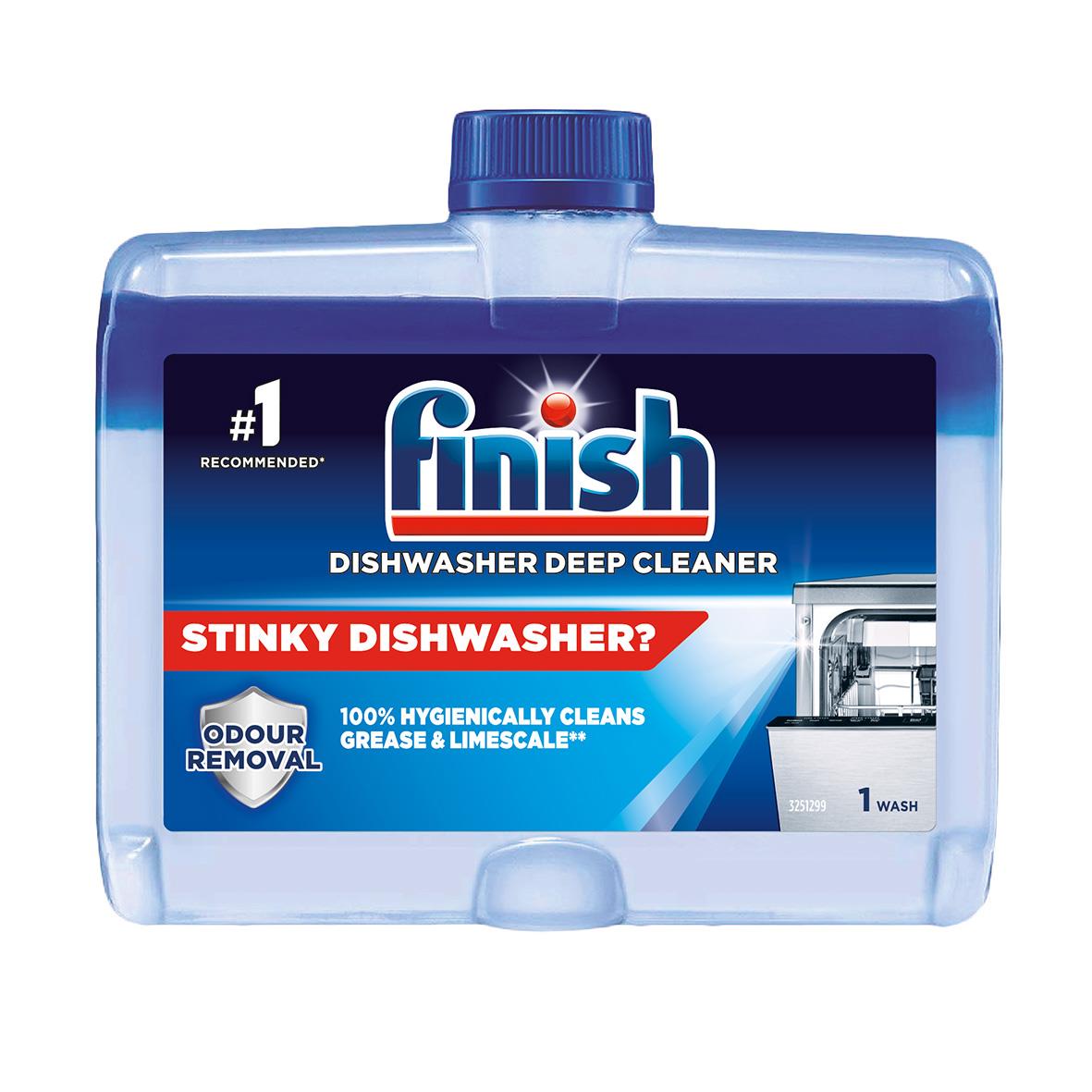 Finish Dual Phase maskindiskrengöring 250ml för effektiv rengöring av diskmaskinen