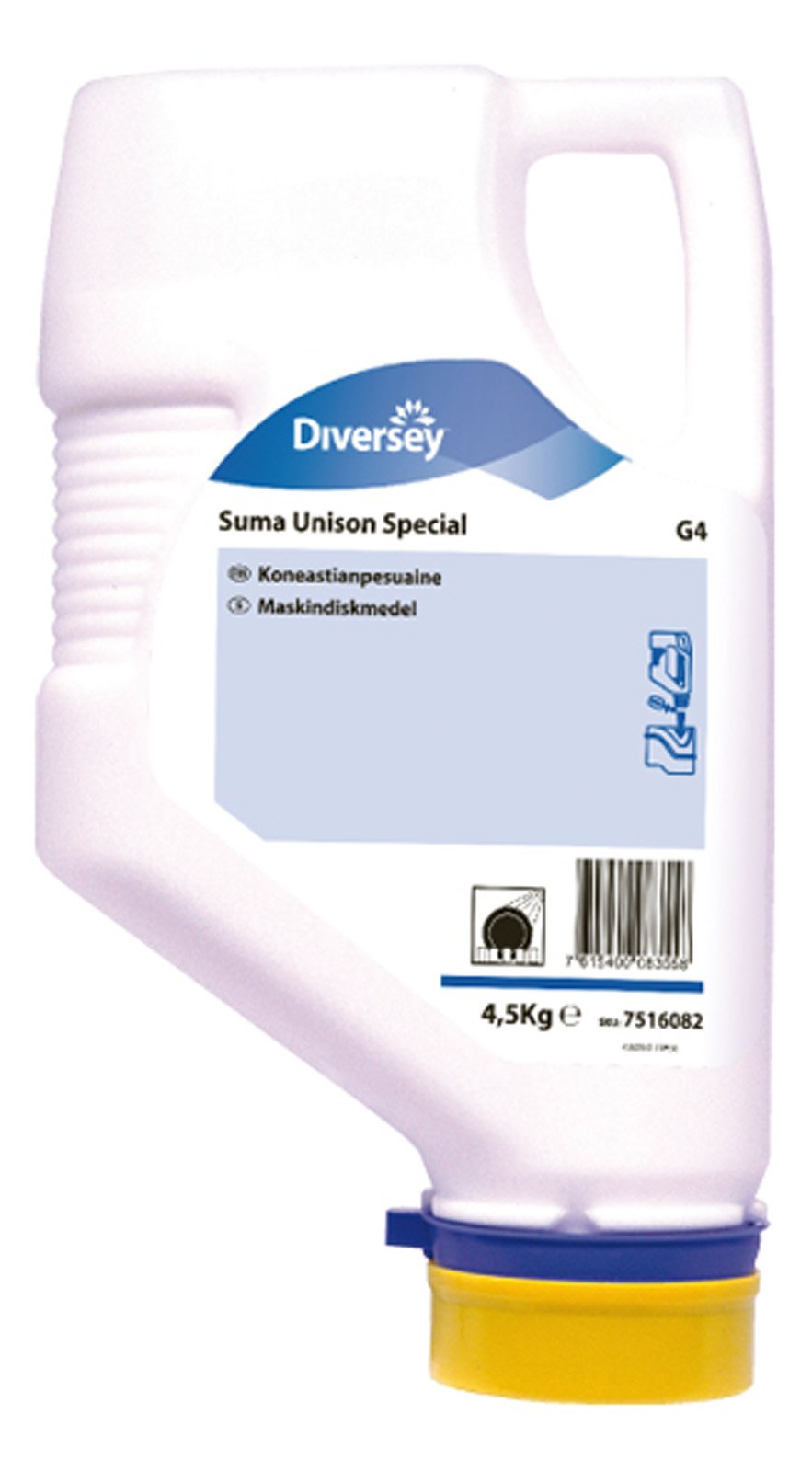 Diversey Suma Unison Special G4 maskindiskmedel i 3x4,5kg för industriell användning