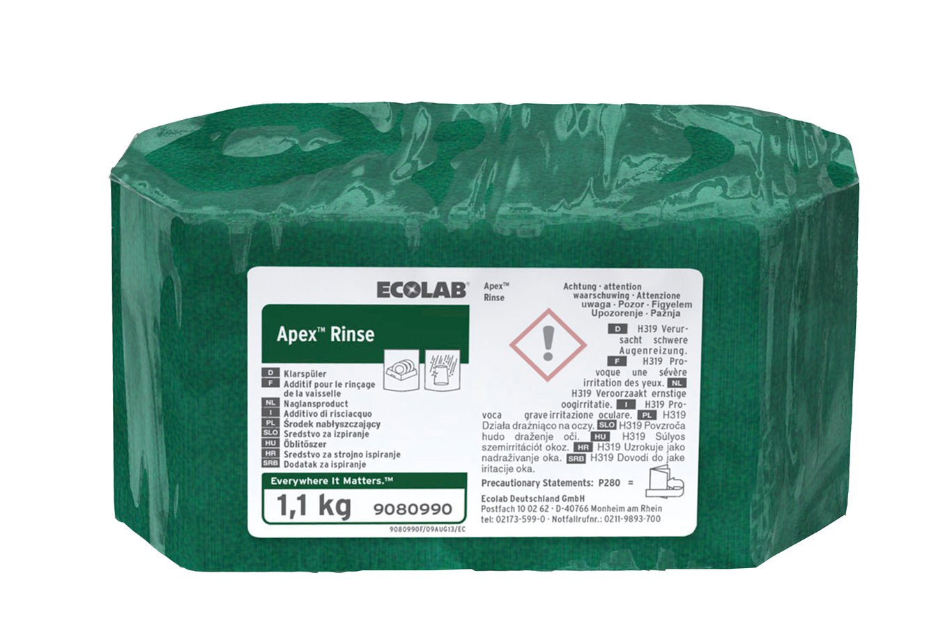 Torkmedel Ecolab Apex Rinse 1,1kg