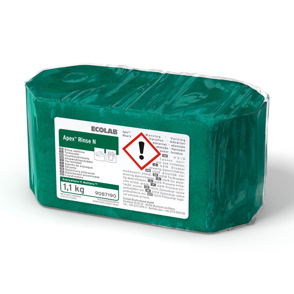 Ecolab Smartpower Rinse N torkmedel i 1,1 kg påse