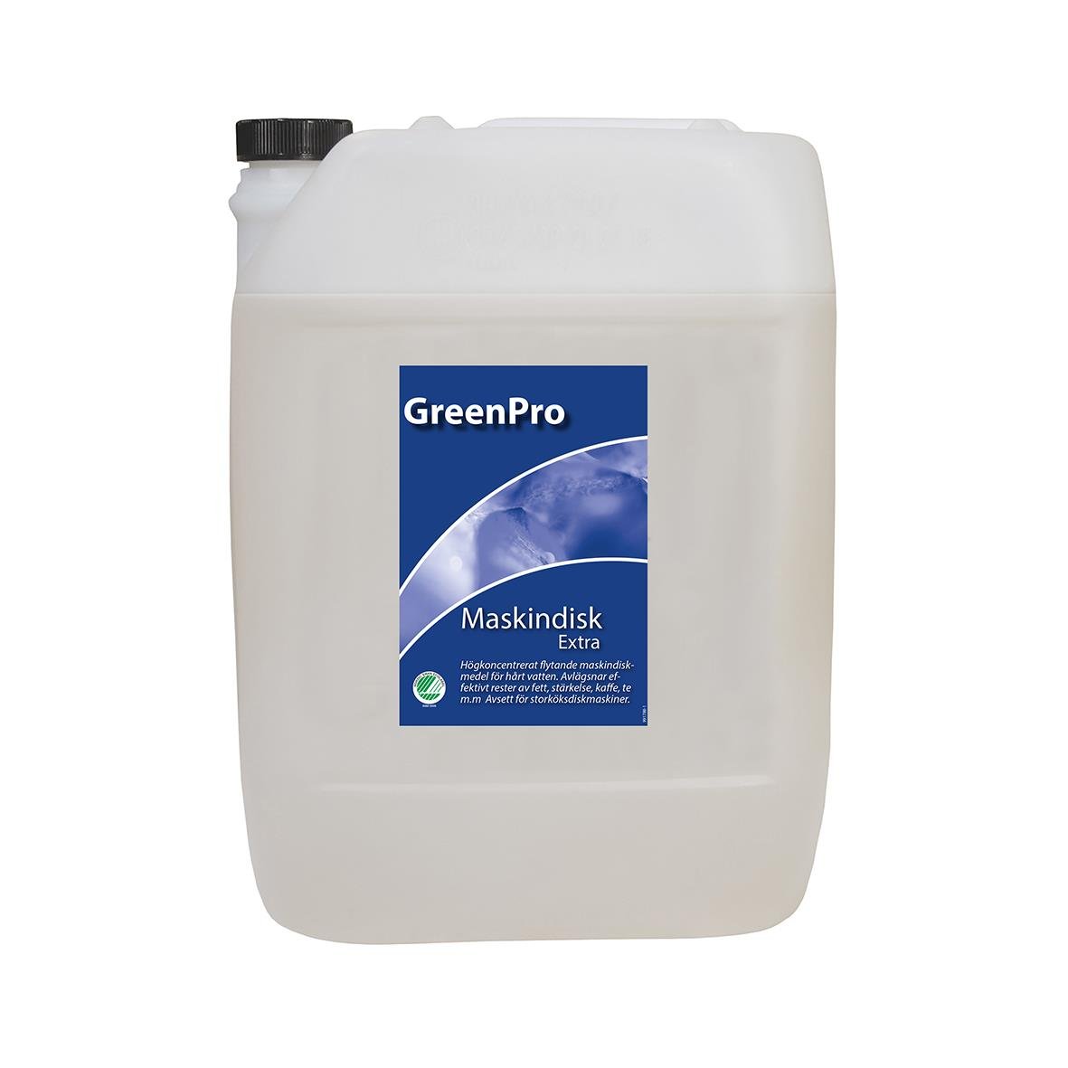 Stor 10L behållare med GreenPro Extra maskindiskmedel för professionellt bruk