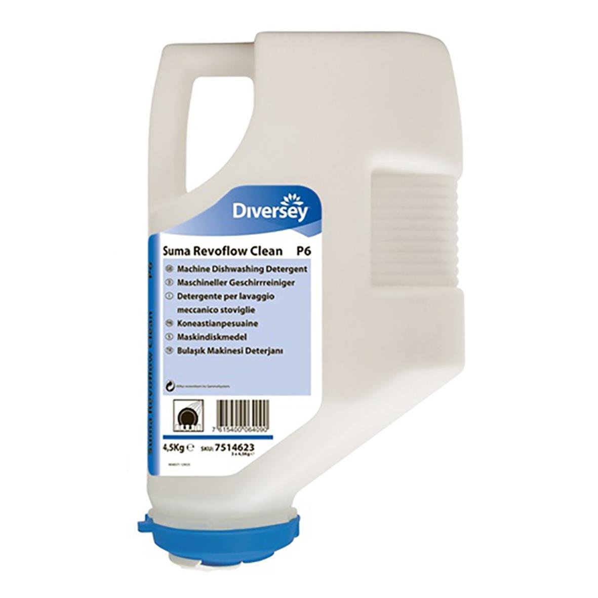Diversey Suma Revoflow Clean P6 maskindiskmedel i 4,5 kg flaska