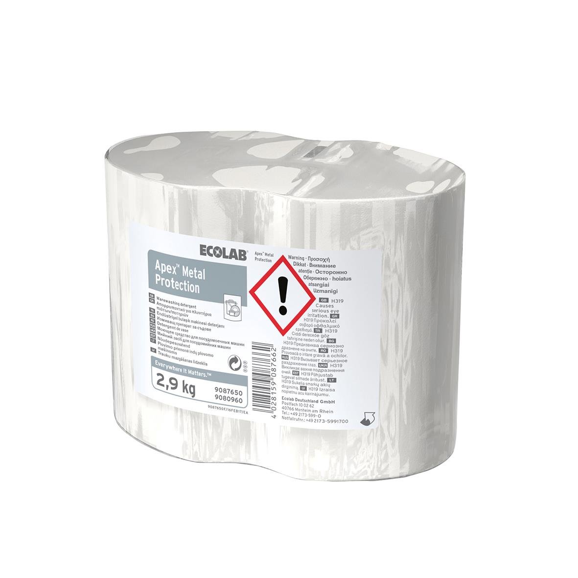 Maskindiskmedel Ecolab Smartpower Metal Protect 2,9kg i rulle