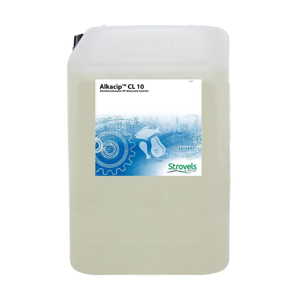 Stor dunk med Alkacip CL 10 maskindiskrengöring i 205L behållare