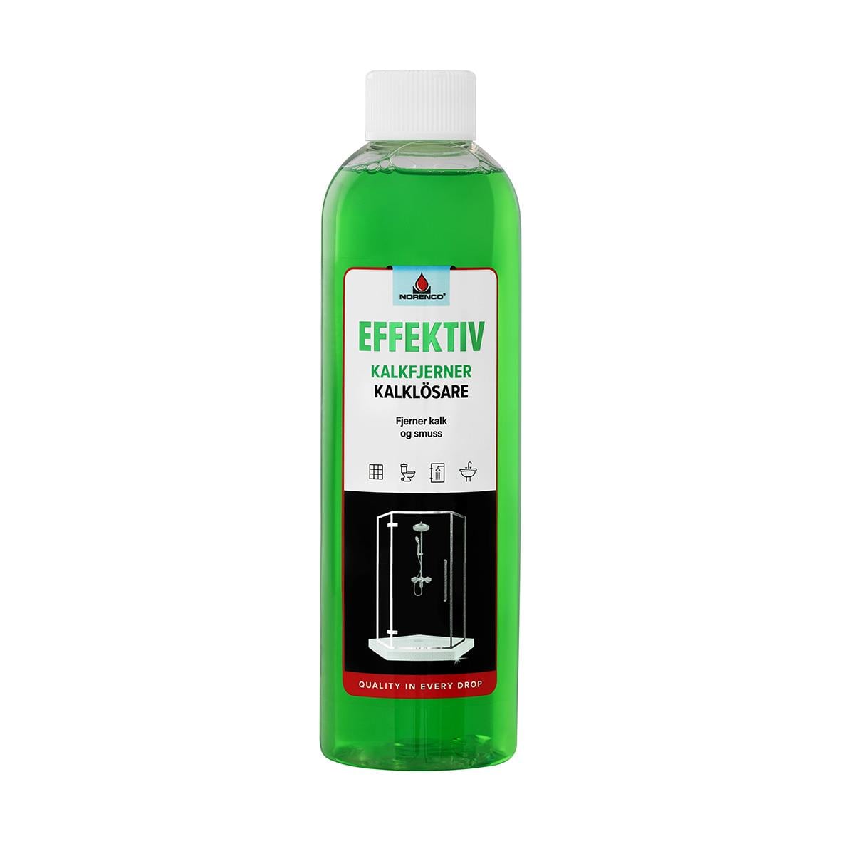 Kalkbort Norenco Effektiv 500ml rengör kalk, smuts och avlagringar på glas