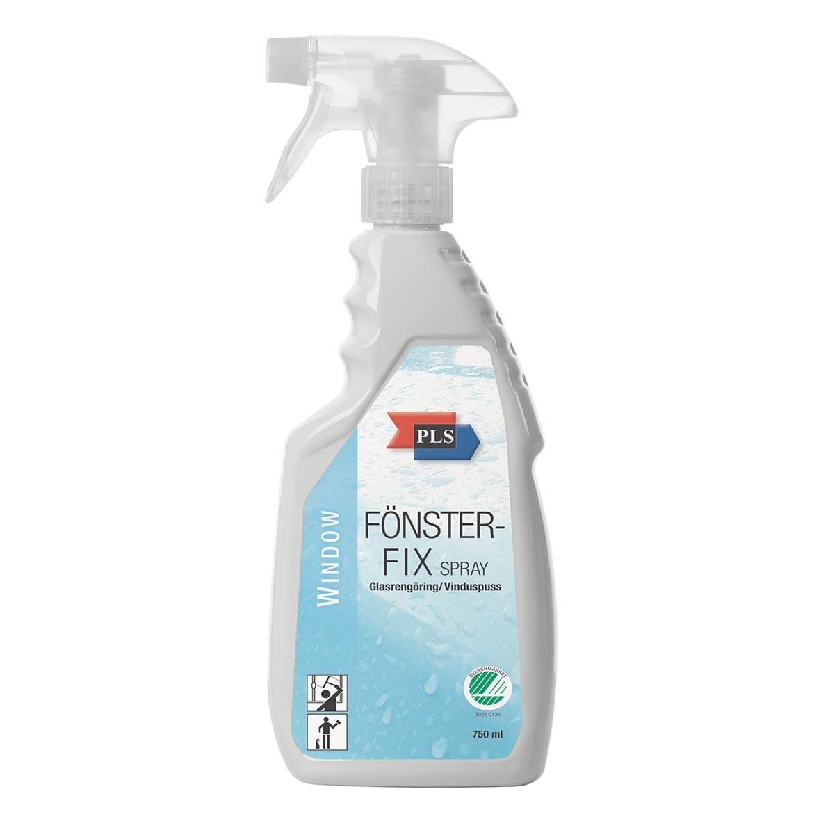 Fönsterputs spray 750ml från PLS Fönsterfix för glas- och fönsterrengöring