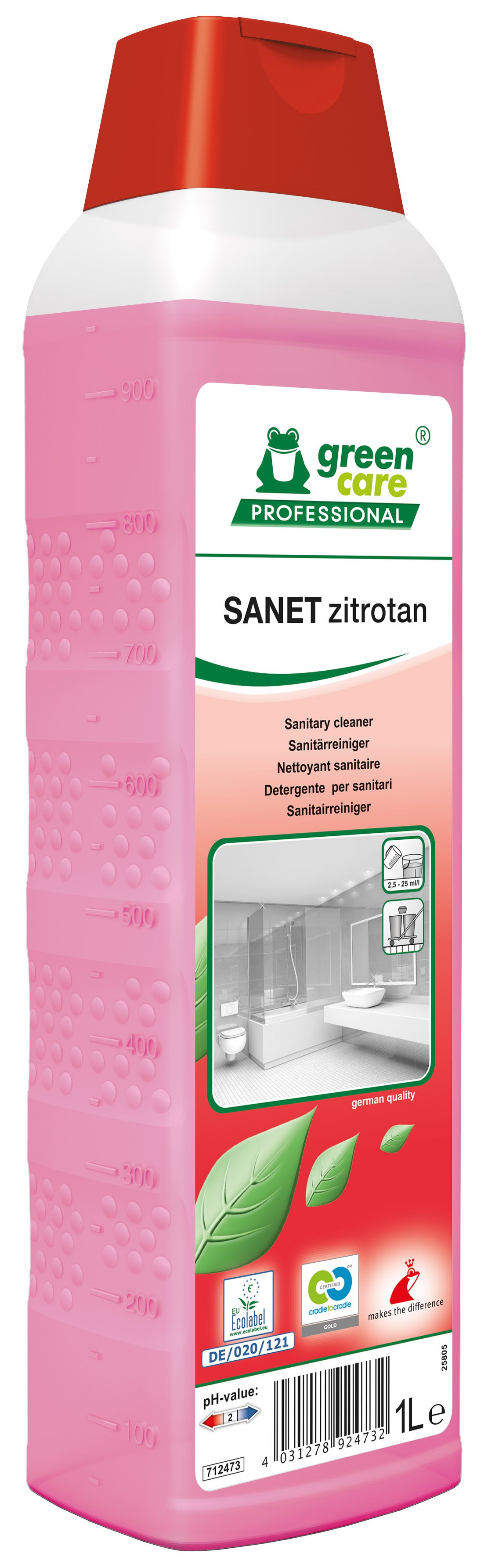 Sanitetsrent Tana Sanet zitrotan 1L