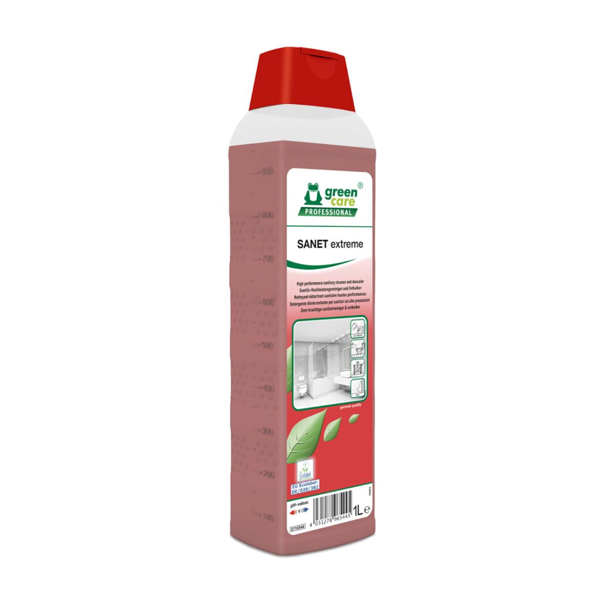 Rengöringsmedel i flaska för sanitetsutrymmen, 1 liter