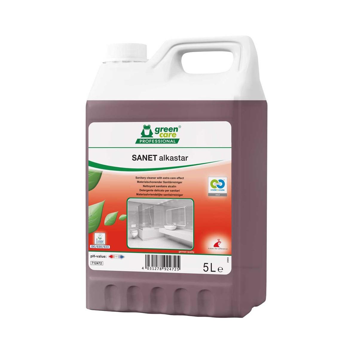 Sanitet Alkastar rengöringsmedel i 5L dunk, för hygien och rengöring