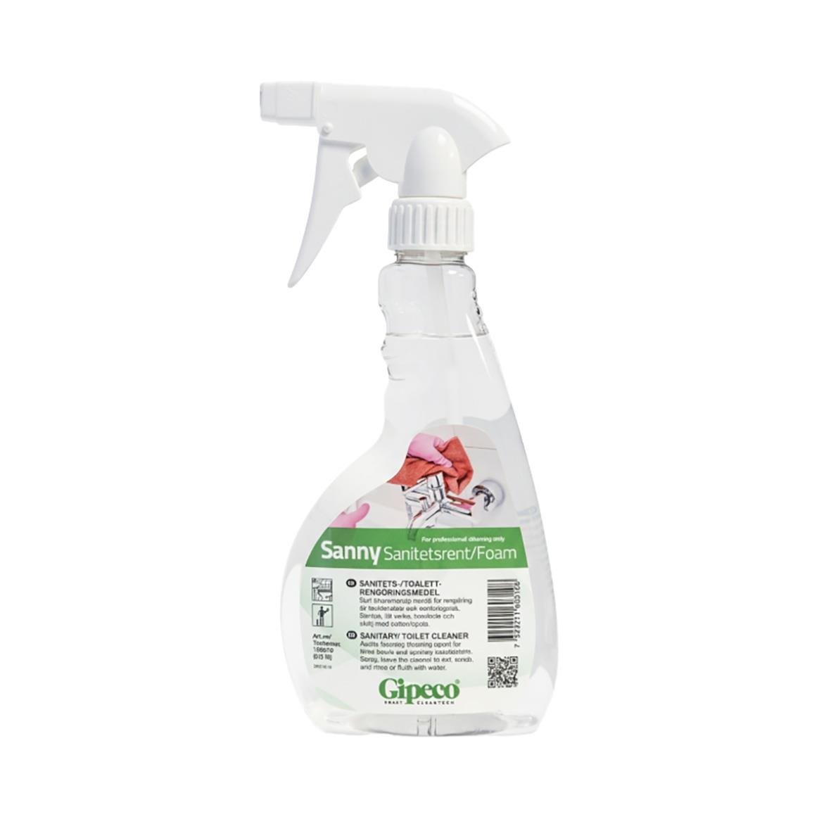 Sanitetsrent Gipeco Sanny Spray 500ml i sprayflaska