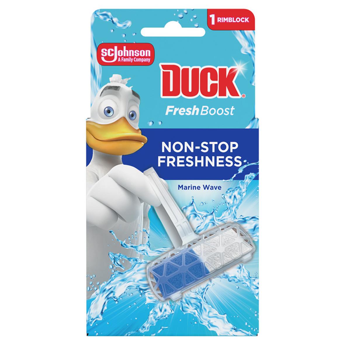 Duck Fresh Boost Marine WC-rent doftblock med marin våg design
