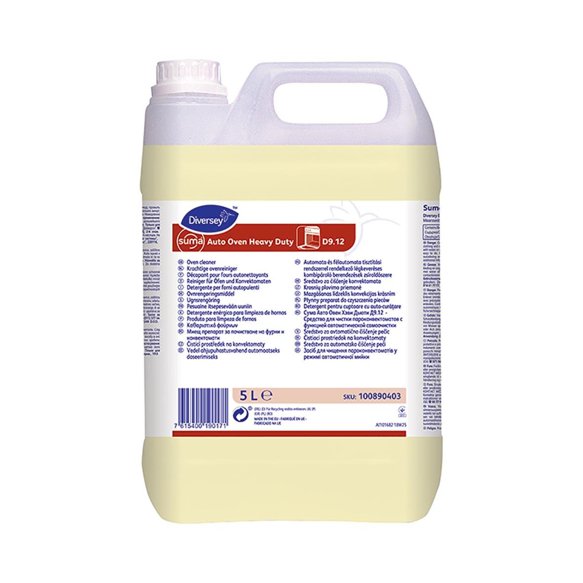 Diversey Auto Ugnsrengöring D9.12 5L, kraftfull rengöring för ugnar