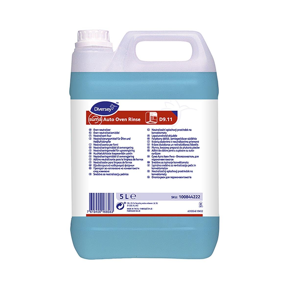 Diversey Suma Auto Oven Rinse D9.11 5L, rengöringsmedel för ugnsautomatisering
