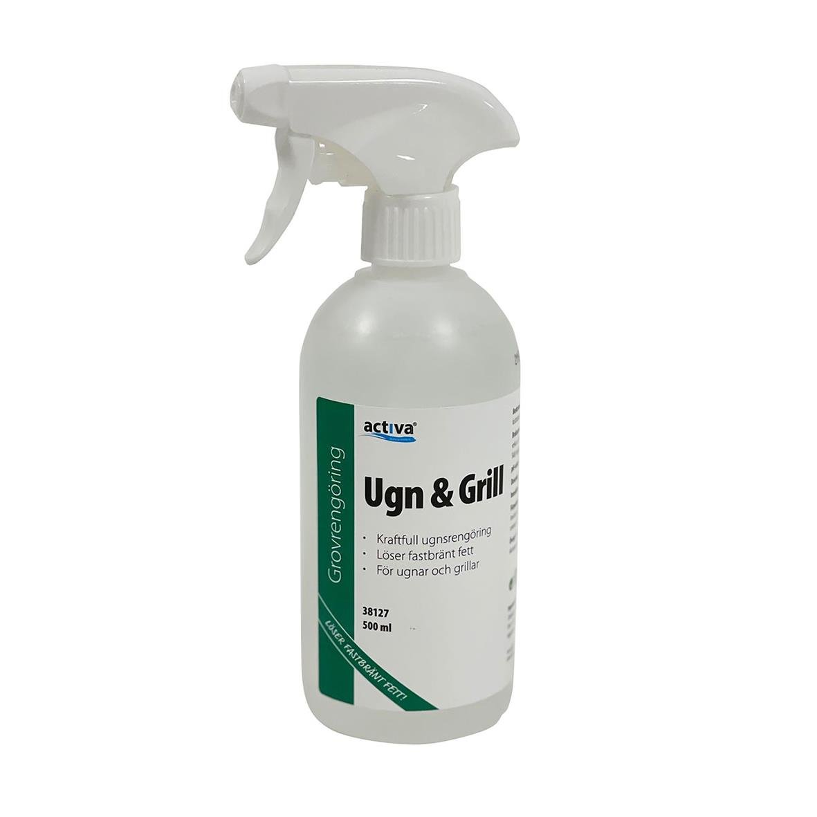 Ugns- och grillrens sprayflaska från Activa, 500 ml för rengöring av ugn och grill