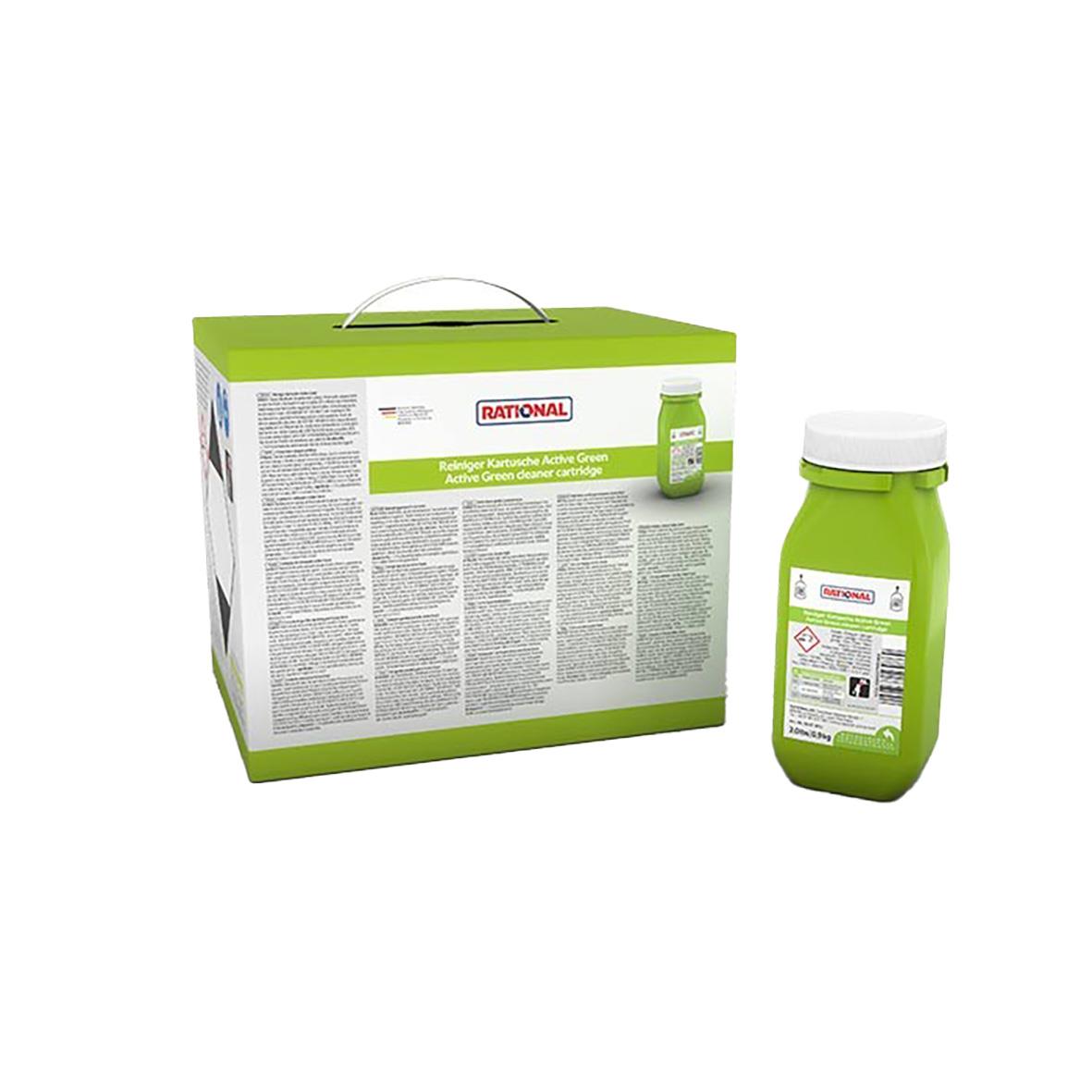 Rational Active Green Cleaner i stor förpackning med grönt lock och etikett