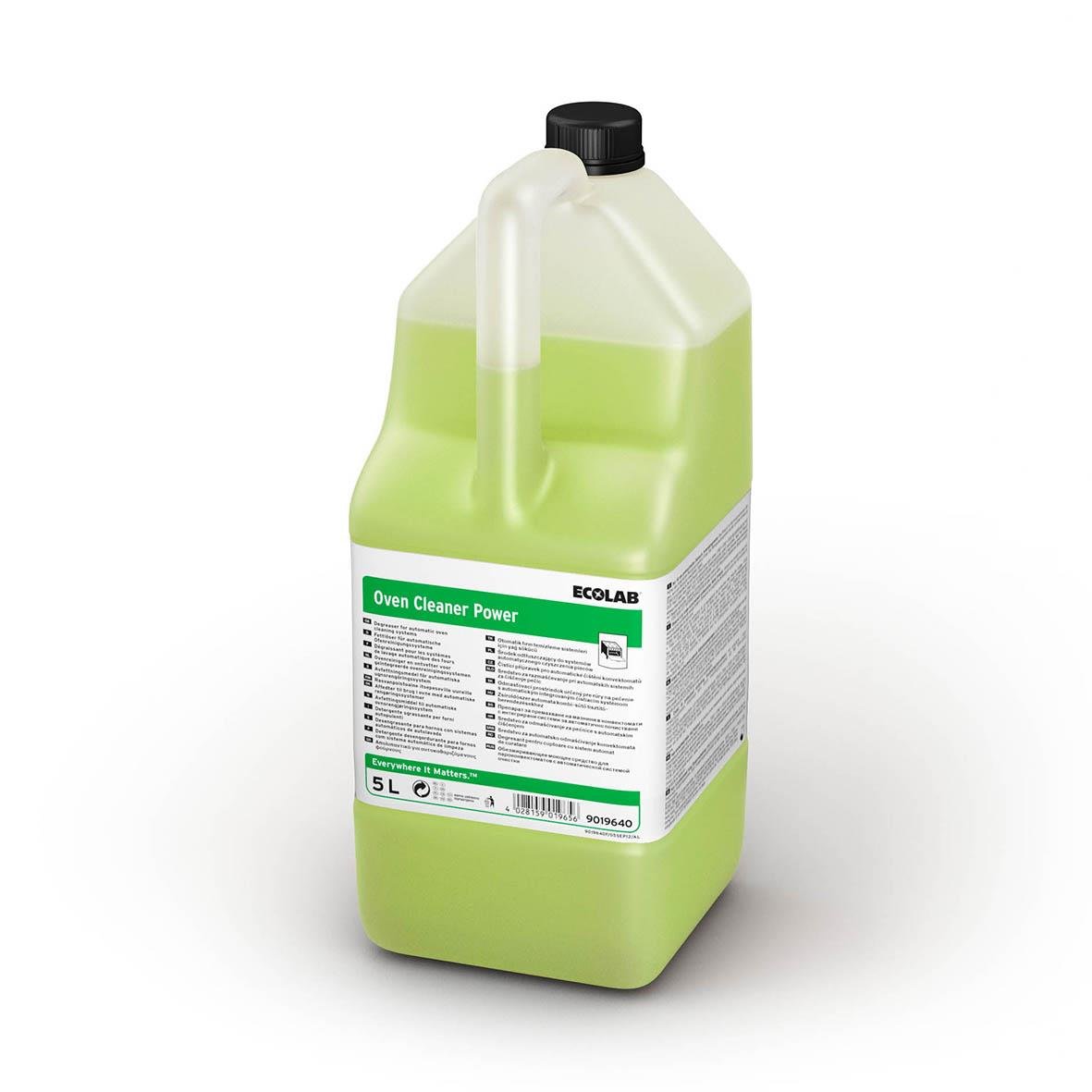 Ecolab Ugnsrengöring Oven Cleaner Power 5L i grön och vit flaska