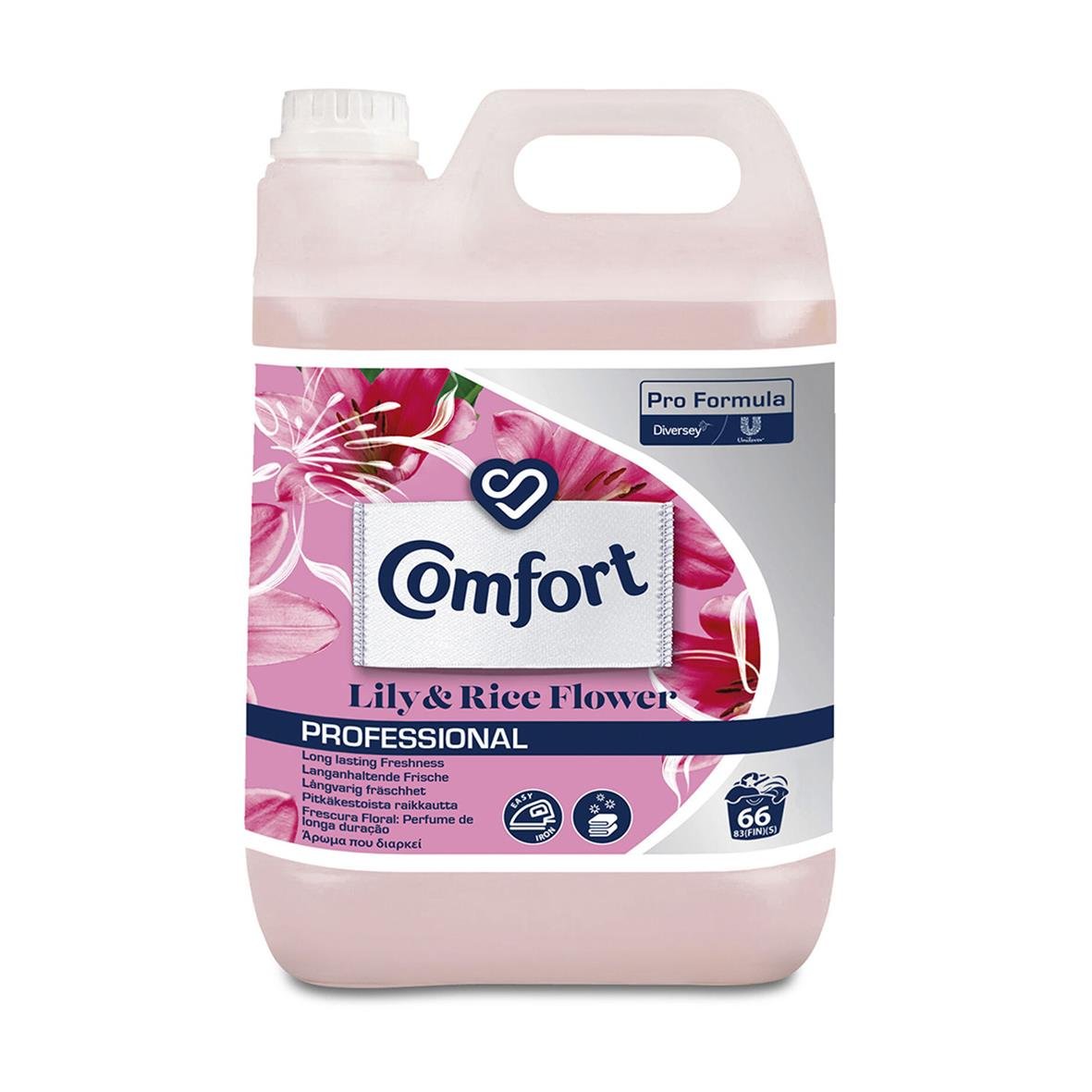 Sköljmedel Comfort Professional Lily & Rice Flower 5L i stor flaska