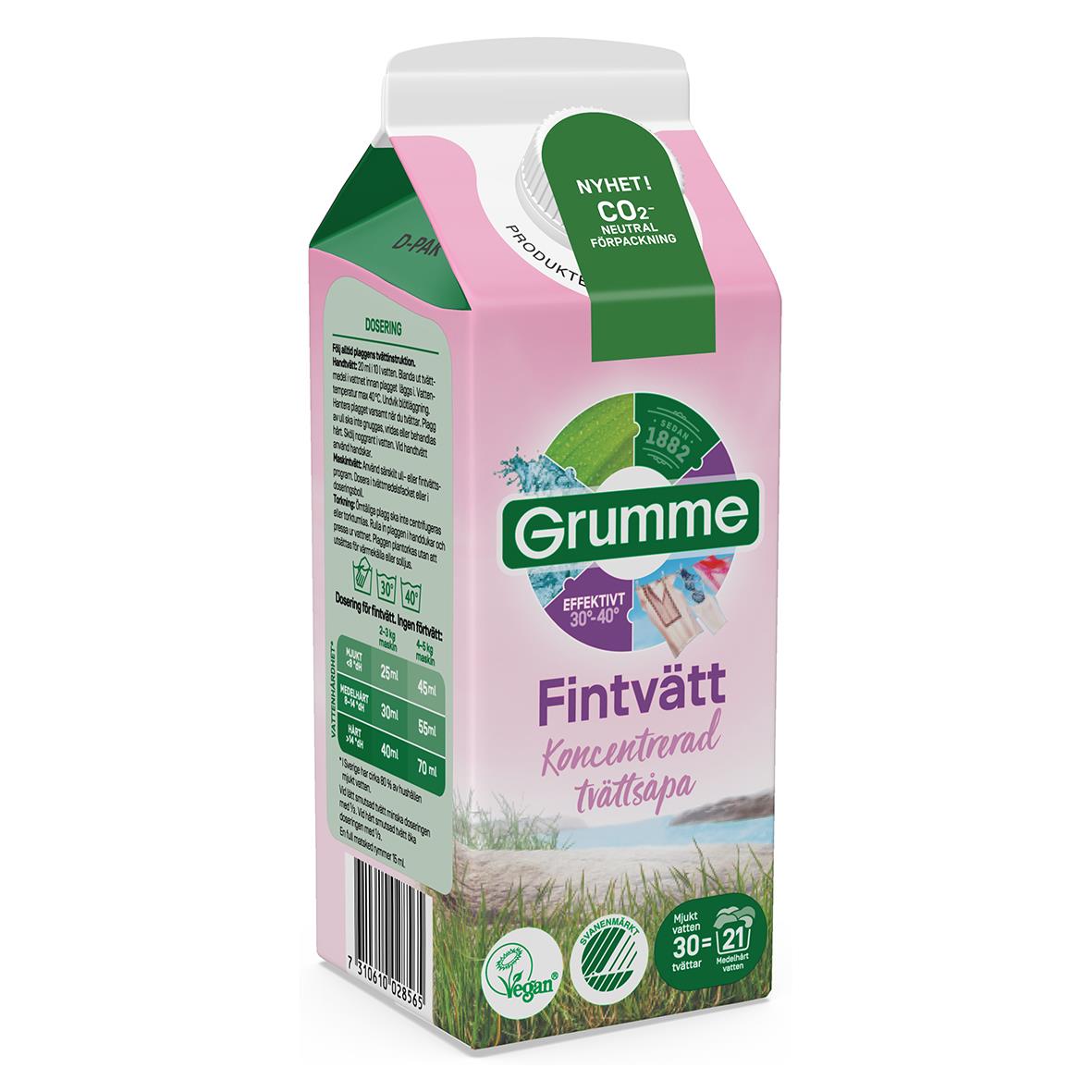 Tvättmedel Grumme Flytande Fintvätt 750ml 52100320_2