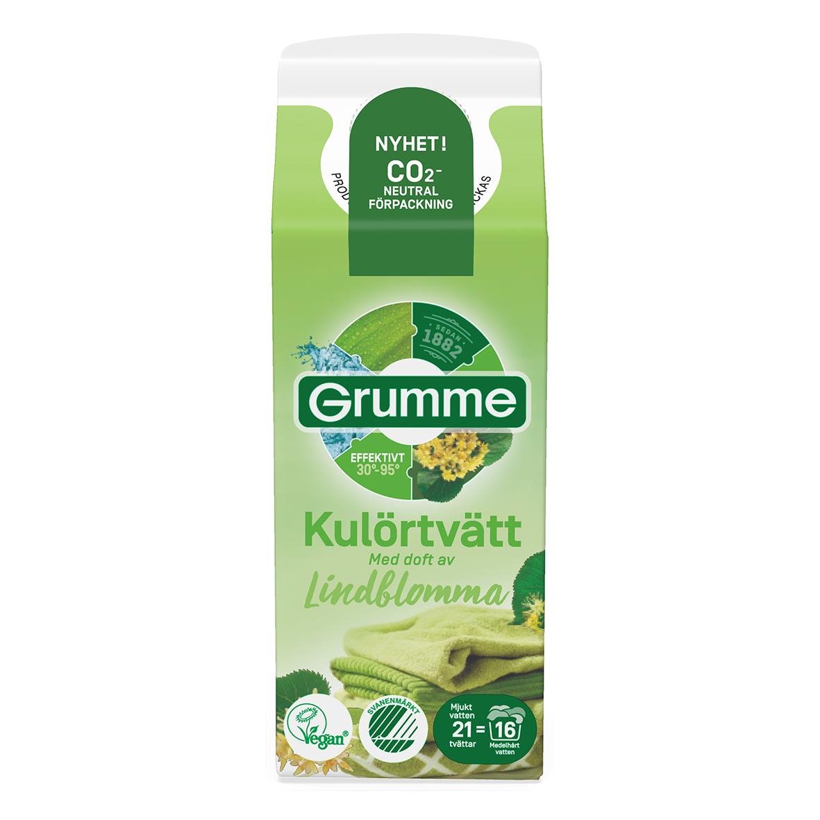 Tvättmedel Grumme Flytande Kulörtvätt Lindblomma 750ml