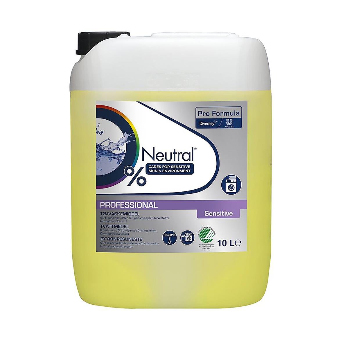 Neutral professionell rengöringsmedel för känsliga ytor, 10 liter