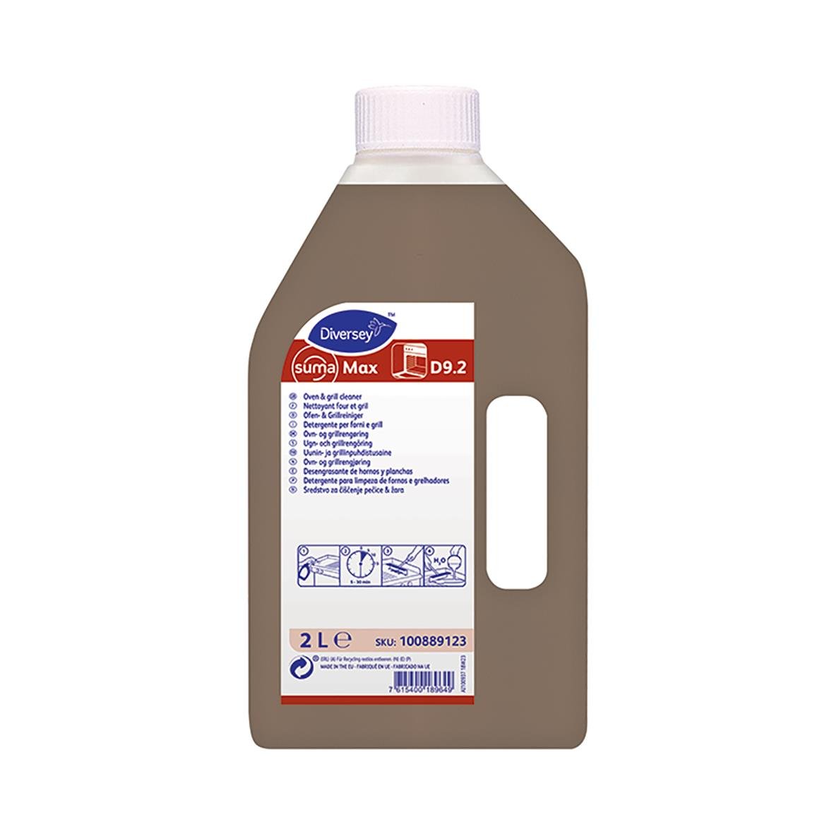 Ugns-/grillrent Diversey Suma Max D9.2 2L i plastflaska