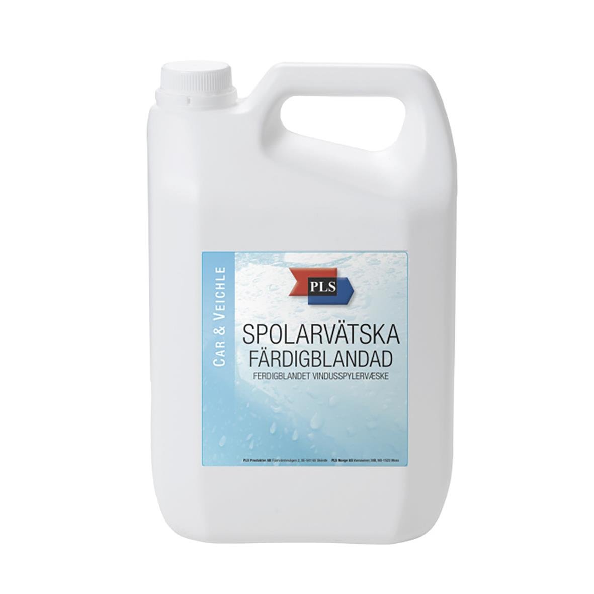 Färdigblandad spolarvätska i 5-literskanna från PLS