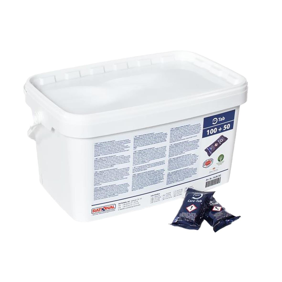Avkalkning och underhållsmedel Rational Care-Tabs Blå i stor hink med två tabletter