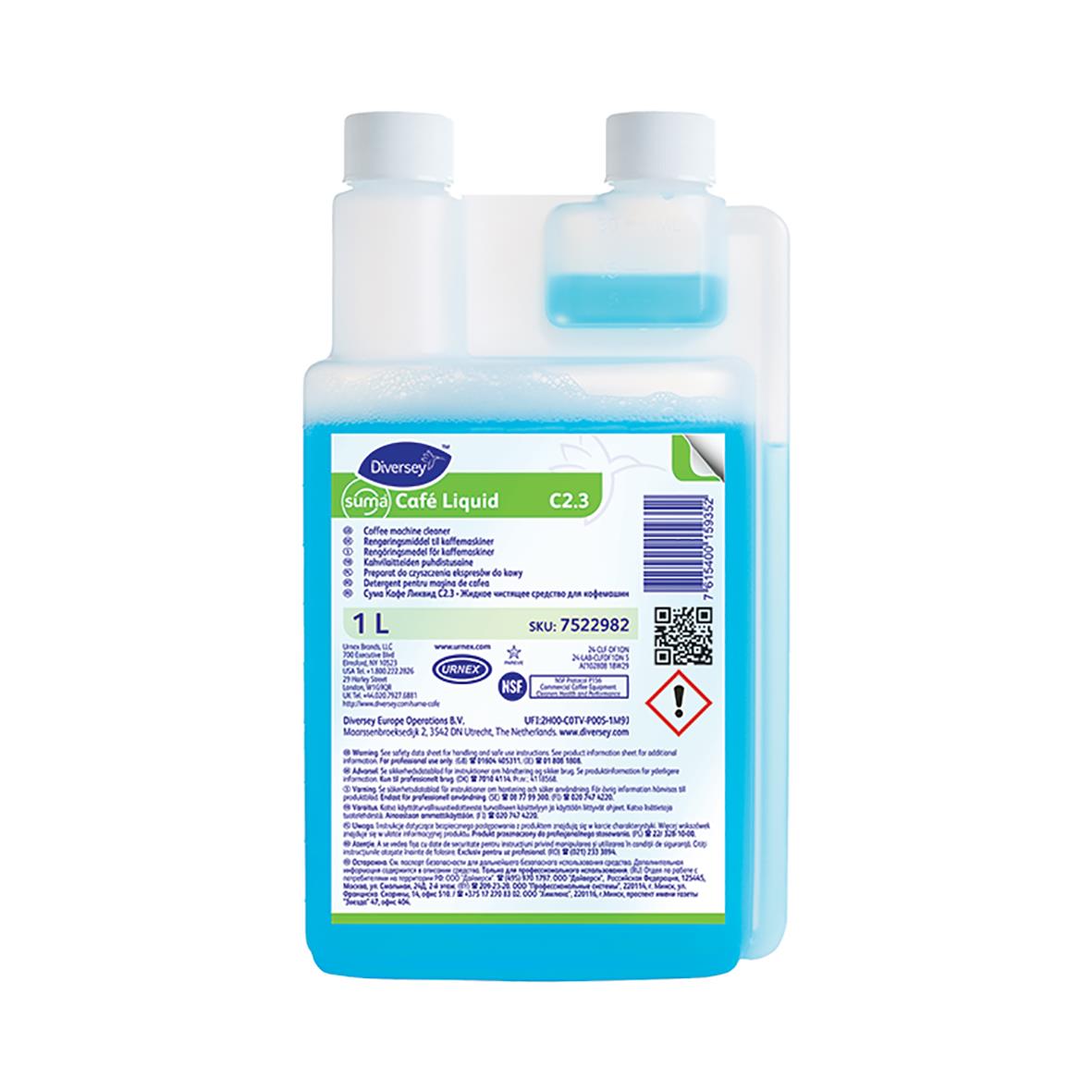 Rengöringsmedel Diversey Suma Café Liquid C2.3 1L i plastflaska