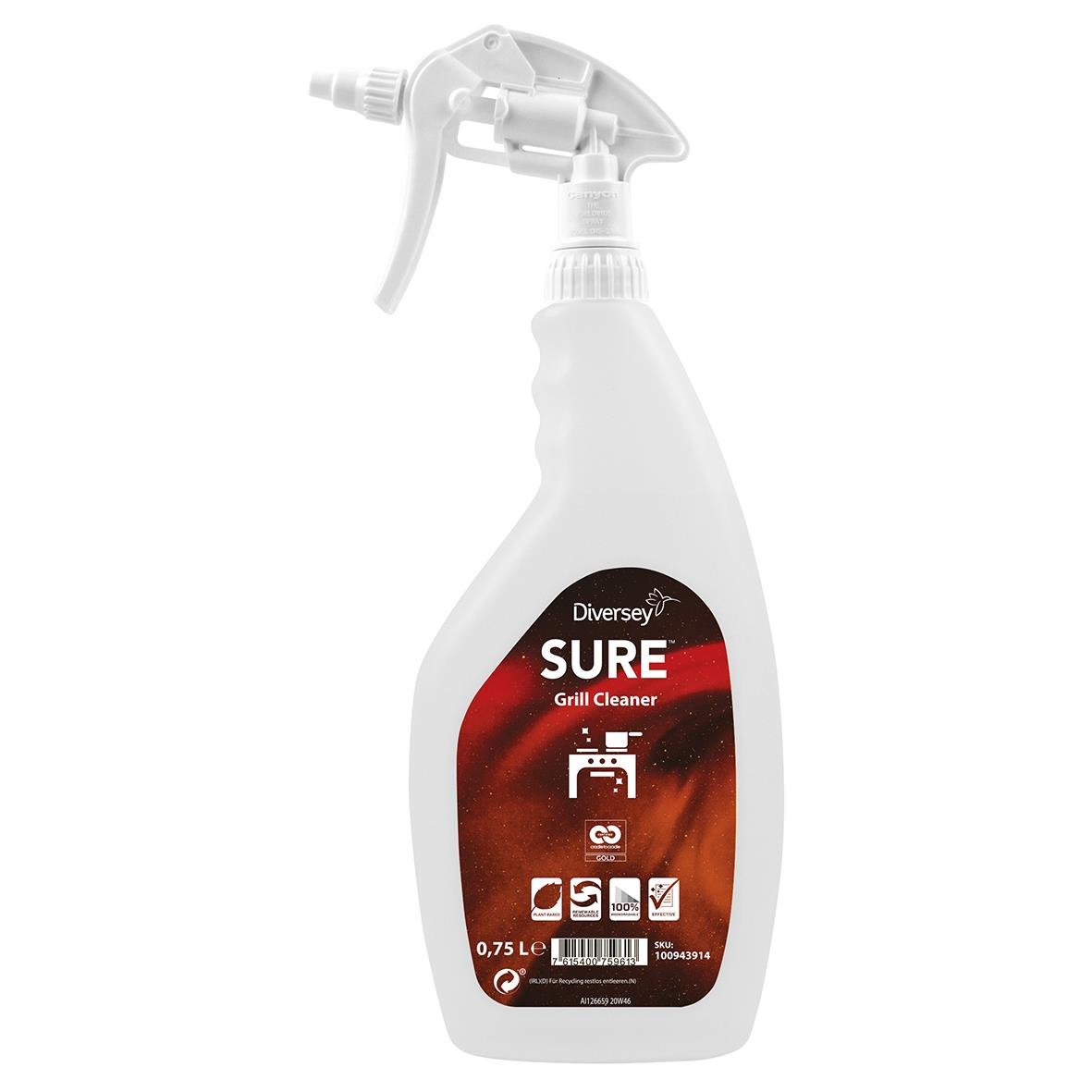 Ugn- och grillrengöringsmedel Sure Grill Cleaner 750ml i sprayflaska