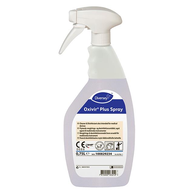 Rengörings- och ytdesinfektion Diversey Oxivir Plus sprayflaska 750ml