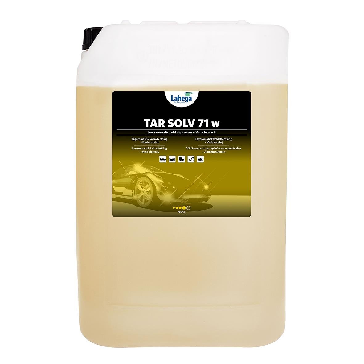 Kallavfettning Lahega Tar Solv 71w 25L i stor dunk för avfettning av ytor