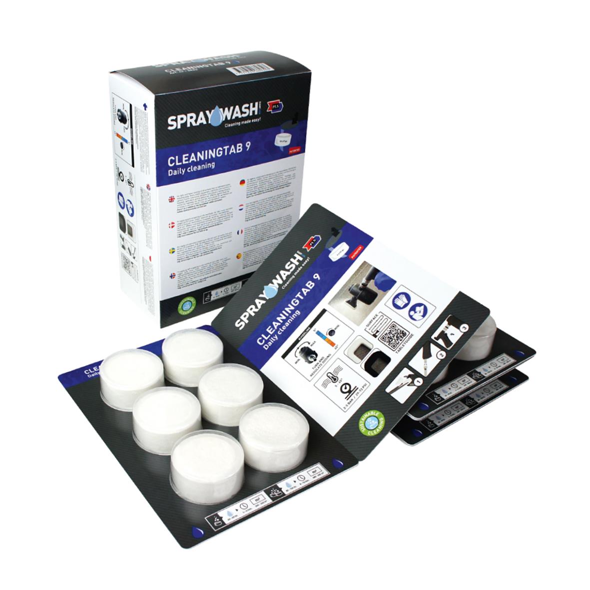 Spraywash rengöringstabletter 12 st med parfym och instruktioner