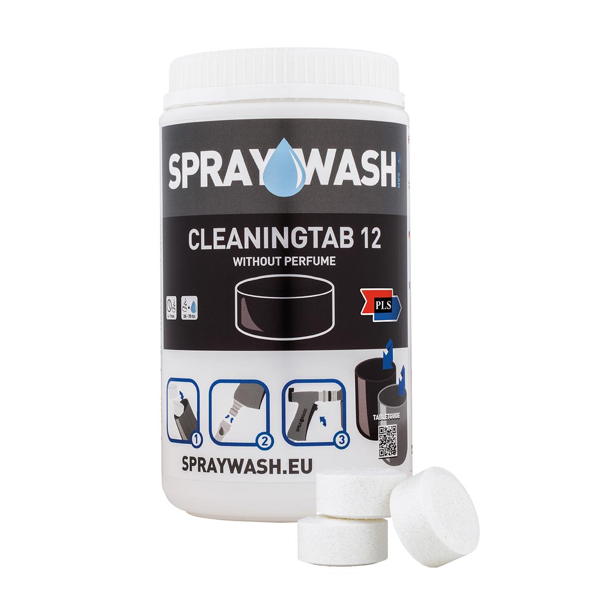 Spraywash rengöringstablett 12 utan parfym i vit burk