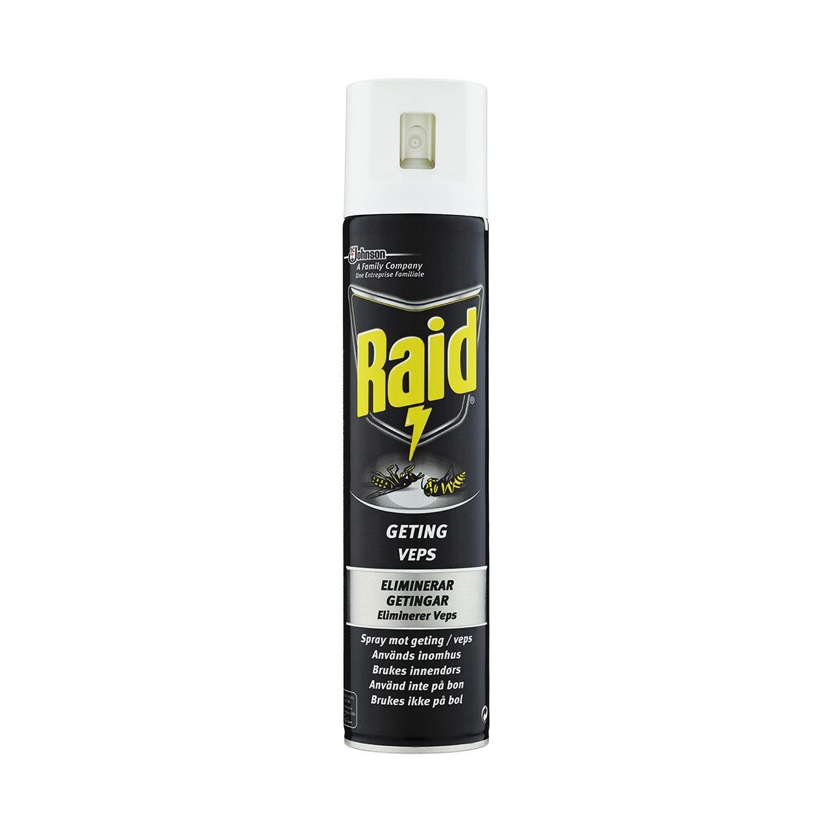 Raid Getingspray 300ml i sprayflaska för att eliminera getingar
