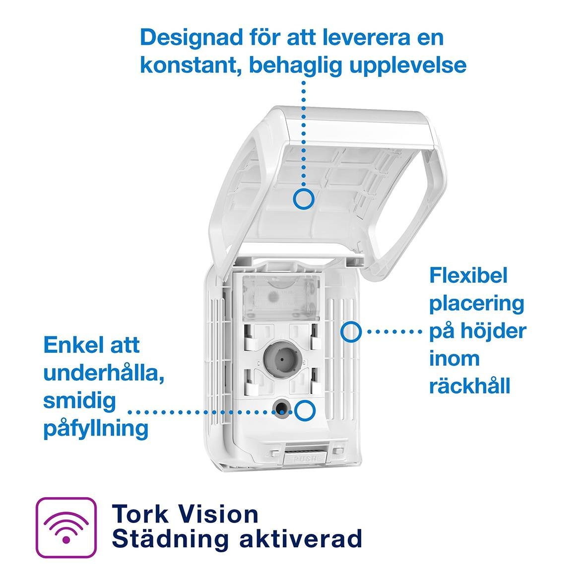 Dispenser Tork A3 Konstant Air Freshener Vit 52500165_2