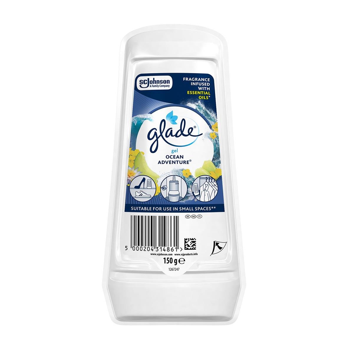 Lukt/Doftblock Glade Ocean Adventure 150g med fräsch havsdoft och fräsch design