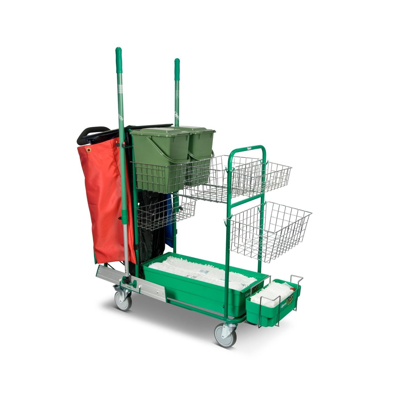 Städvagn Gipeco Rollo Komplett med mopphållare, korgar och redskap