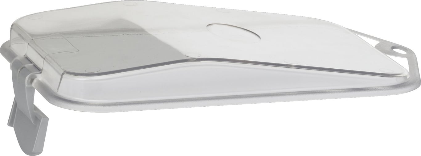 Lock Vikan till duklåda, vit plastlåda med lock och lås